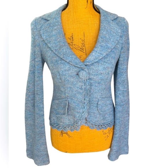 Nanette Lepore Jackets & Blazers - Nanette Lepore Lined Soft Feminine Blazer Jacket Blue Size Small